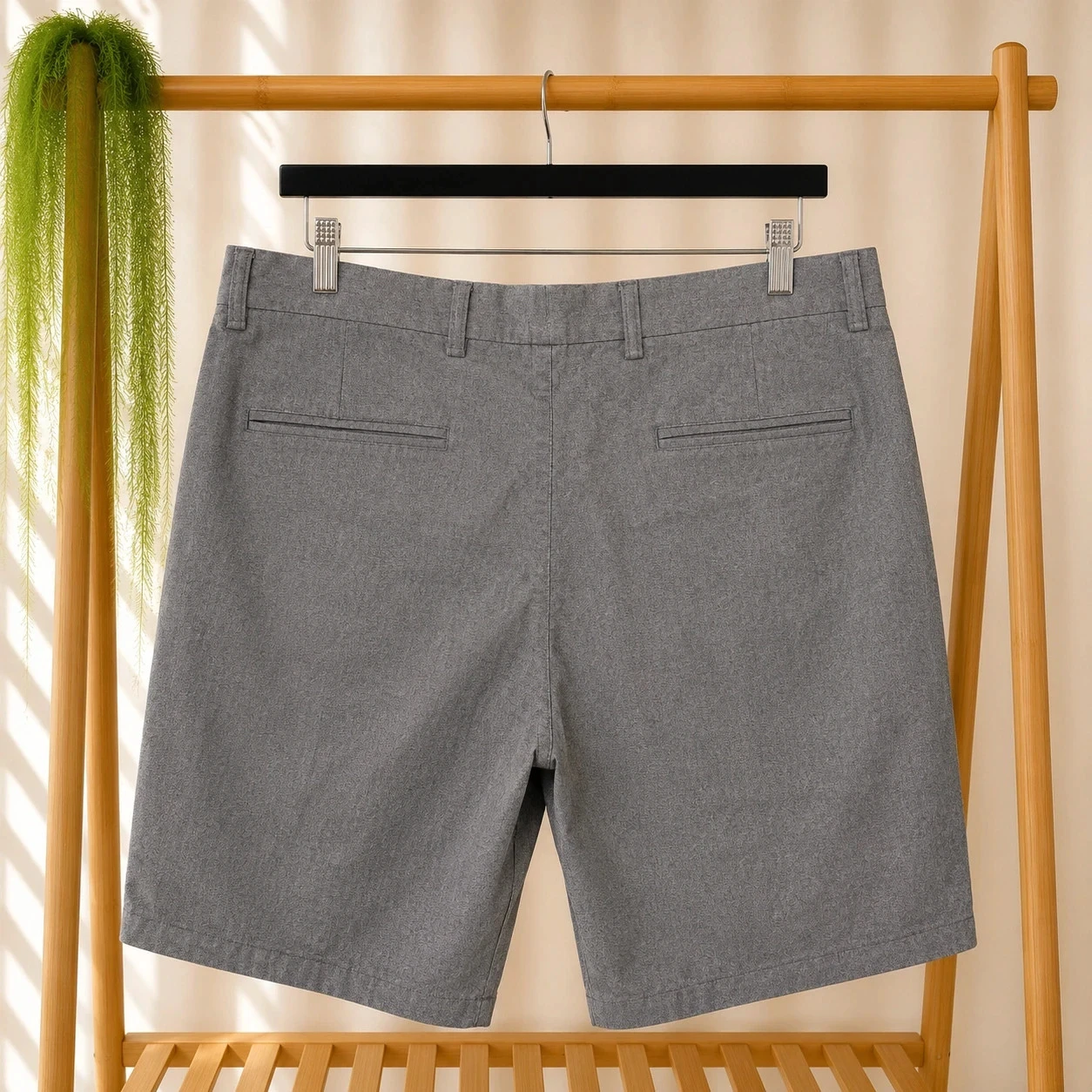 Short Hombre Old Navy Ultimate Slim Built-In Flex Gris con Lunares – Talla 28 – photo 2